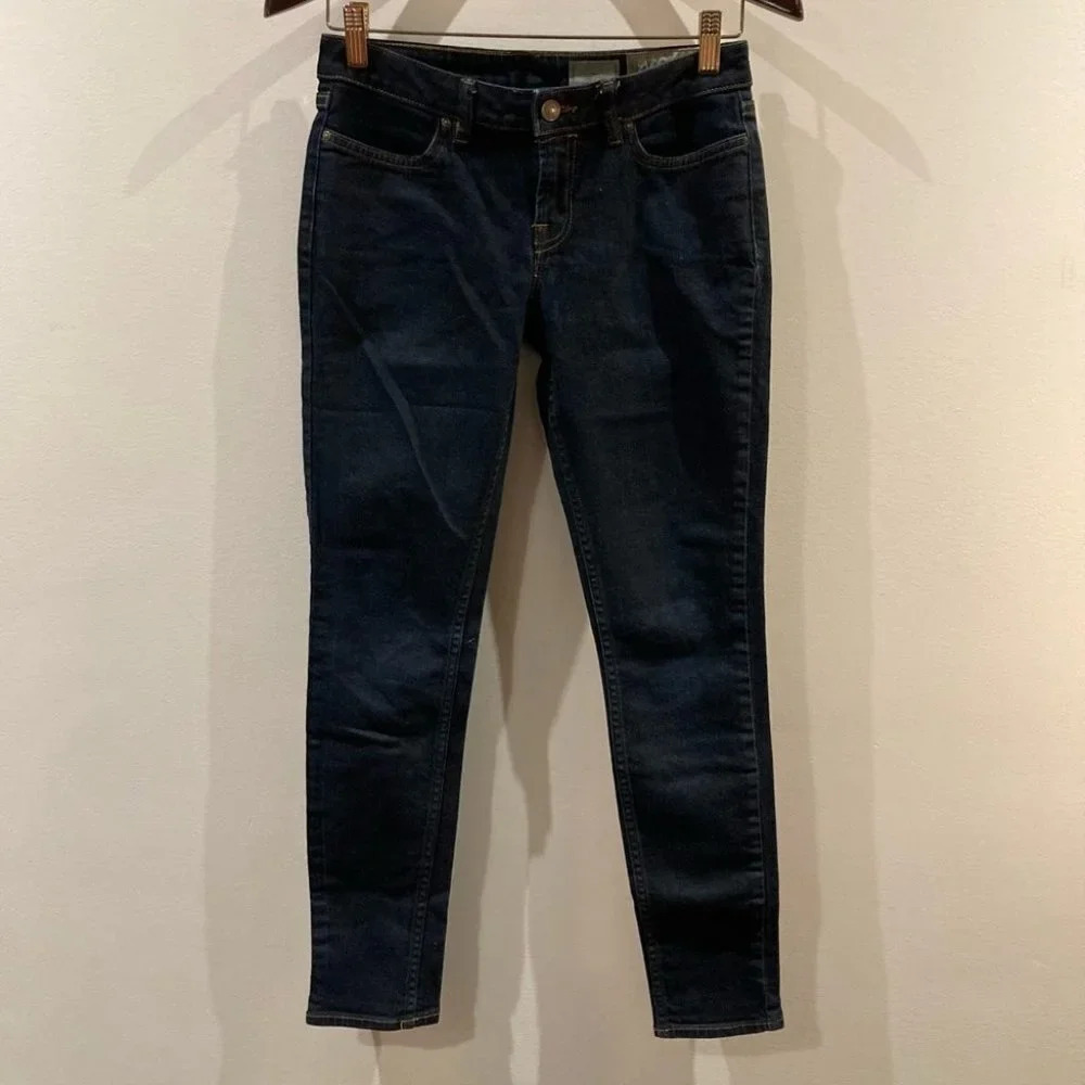 ALL SAINTS Sz 27 ASHBY Skinny Dark Wash Jeans